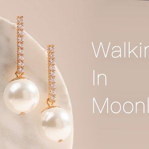 Alicia Bonnie Walking in Moonlight Pearl Earrings